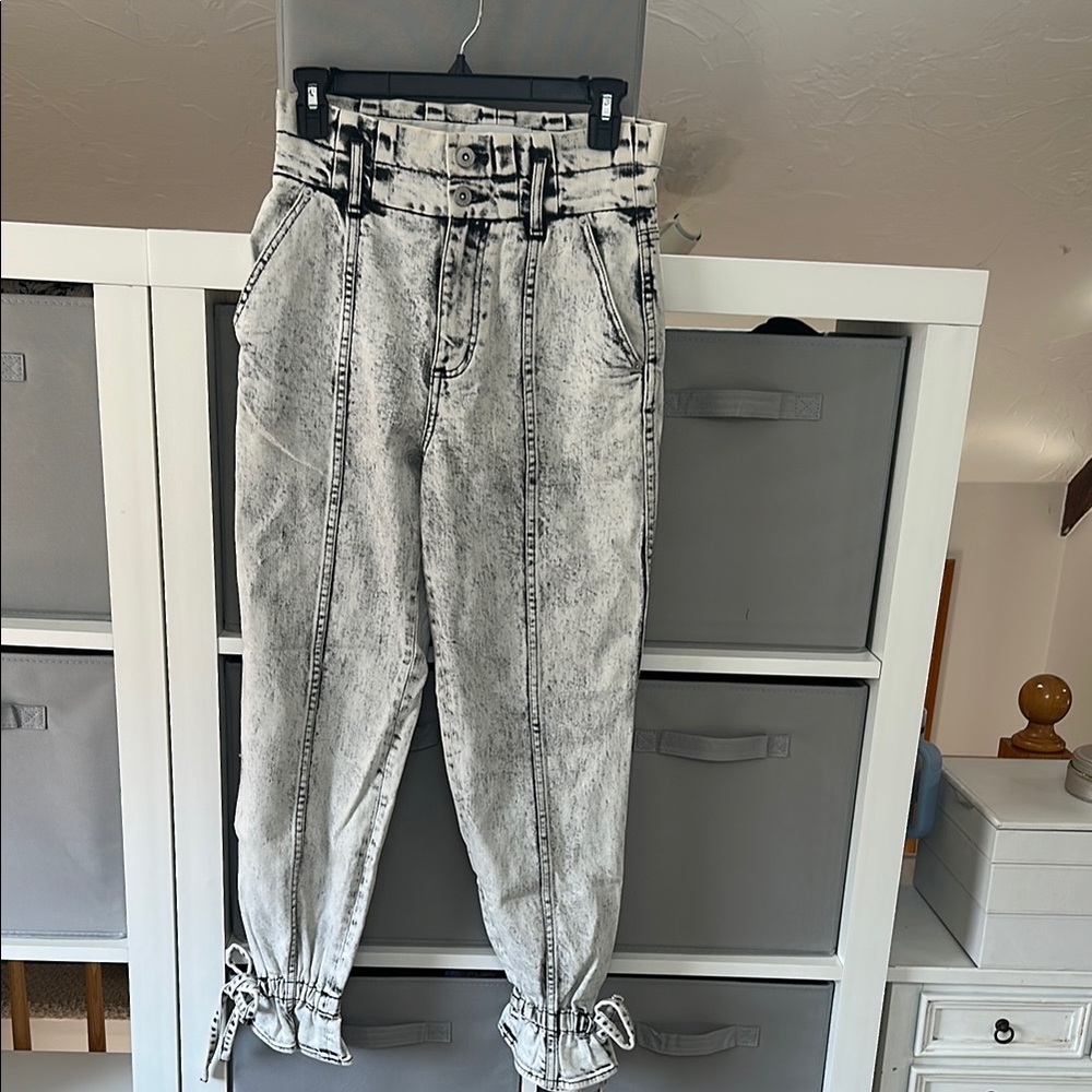 Acid Wash High-Waisted Women's Jeans